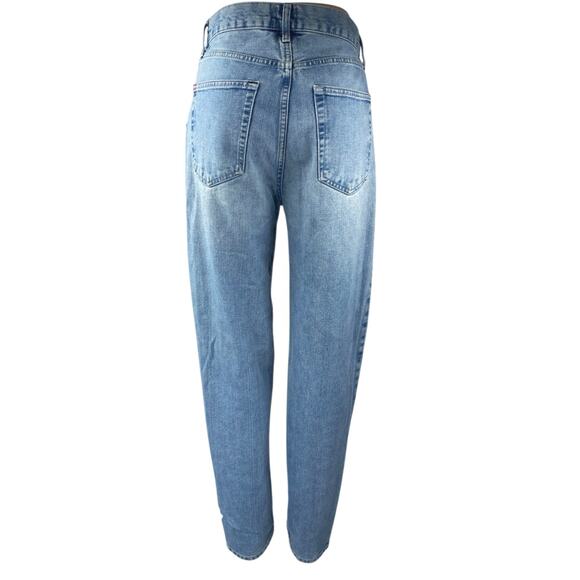 Urban Outfitters BDG Carrot Blue High Rise Tapered Baggy Denim Jeans Size 26 - Picture 3 of 5